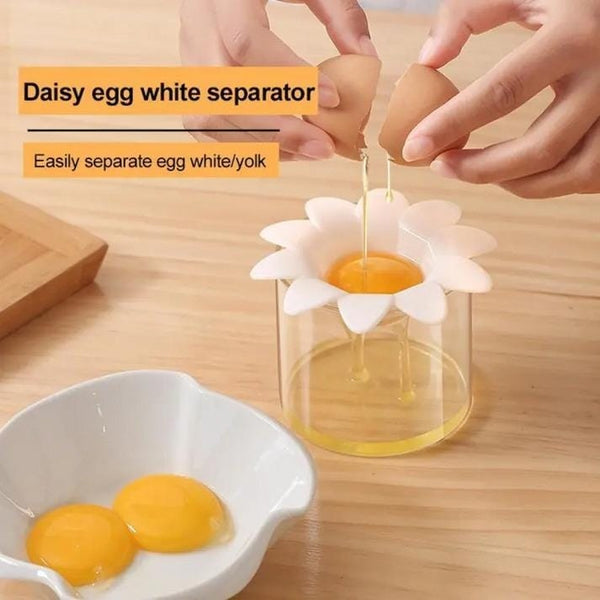 2 Pc Cute Flower Shape Egg Separator