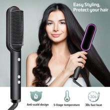 Corded Electric Hair Straightener Brush