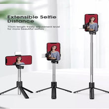 Selfie Stick With LED Light Mini Tripod Stand